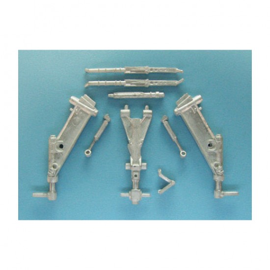 1/48 Jas-39 A/C Landing Gear for Kitty Hawk kits (white metal)