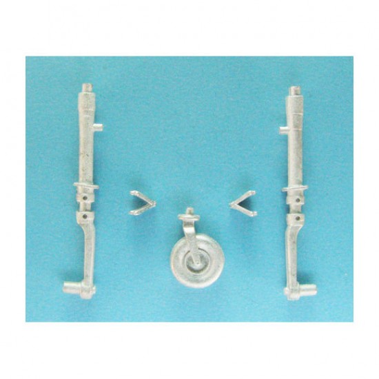 1/48 P-47 Thunderbolt Landing Gear for Academy/Eduard kits (white metal)