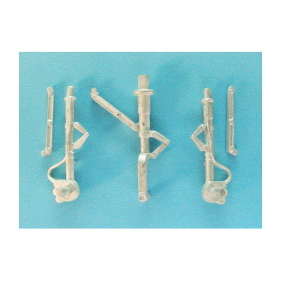 1/48 F-80 Shooting Star Landing Gear for Hobby Boss kits (white metal)