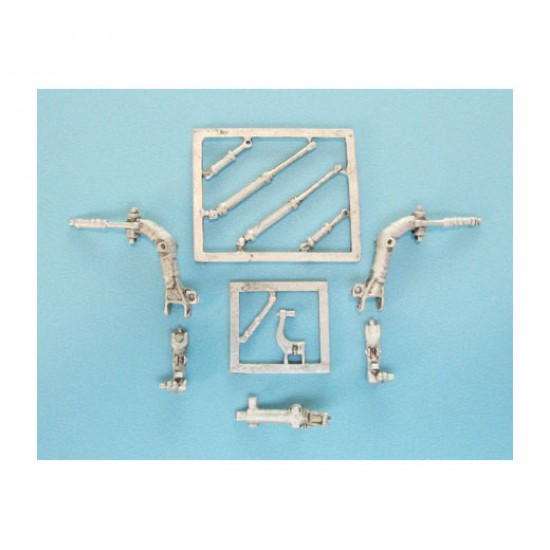 1/48 Alpha Jet Landing Gear for Kinetic kits (white metal)