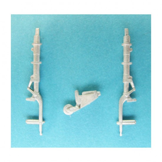 1/48 Mitsubishi A6M Zero Landing Gear for Tamiya kits (white metal)