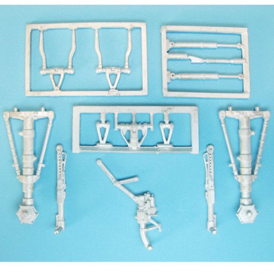 1/48 F-106 Delta Dart Landing Gear for Trumpeter kits (white metal)