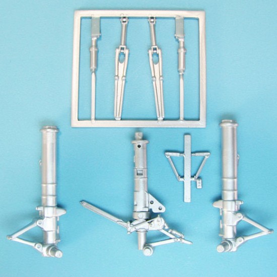 1/48 F-35C Lightning II Landing Gear for Kitty Hawk kits (white metal)