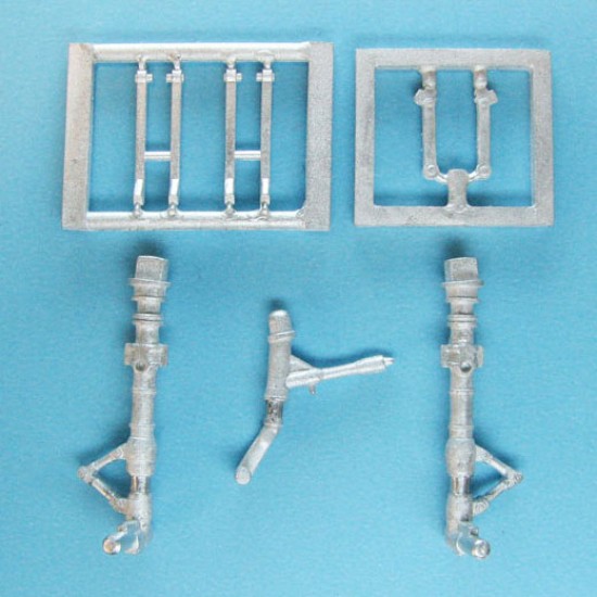 1/48 P-40 Warhawk Landing Gear for Hasegawa kits (white metal)