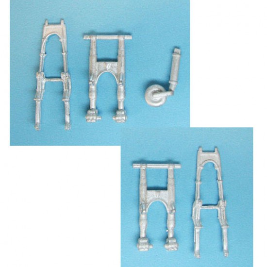 1/48 Westland Whirlwind Landing Gear for Trumpeter kits (white metal)