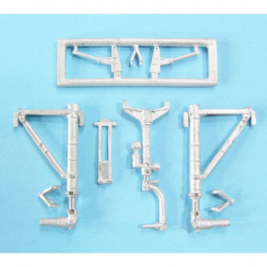 1/48 P-61A/B Black Widow Landing Gear for Hobby Boss kits (white metal)