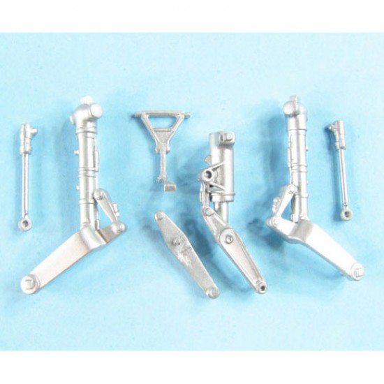 1/48 Su-11 Fishpot Landing Gear for Trumpeter kits (white metal)