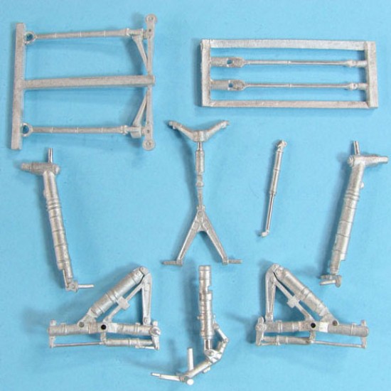 1/48 MiG-31 Foxhound Landing Gear for AMK kits K(white metal)