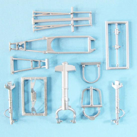 1/48 Horton Ho 229 Landing Gear for Zoukei-Mura kits (white metal)