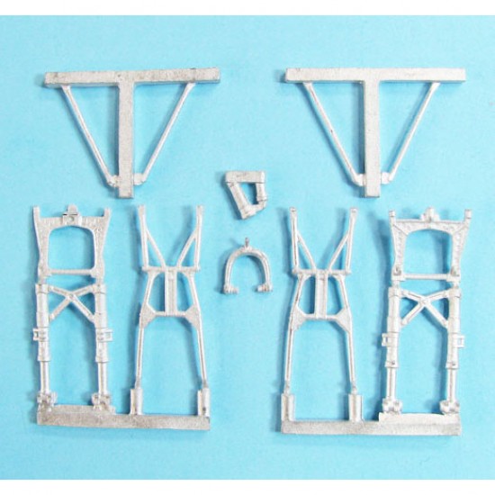 1/48 Petlykov PE-2 Landing Gear for Zvezda kits (white metal)