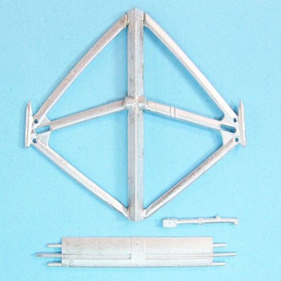 1/48 Salmson 2A2 Landing Gear for Gas Patch Models (white metal)