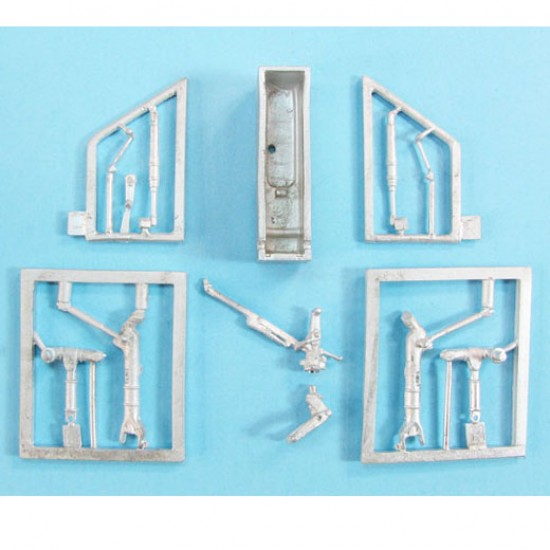 1/48 AMX, AMX-T Landing Gear for Kinetic kits (white metal)