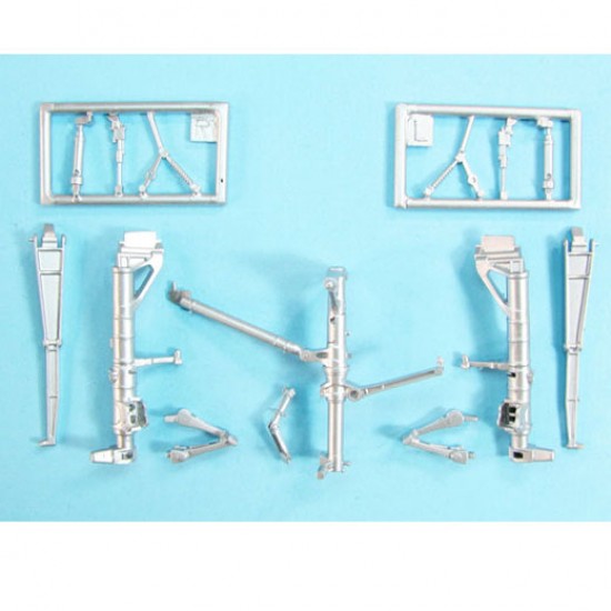 1/48 F-14 Tomcat Landing Gear for Tamiya kits (white metal)