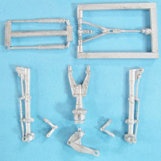 1/48 Super Etendard Landing Gear for Kitty Hawk kits (white metal)