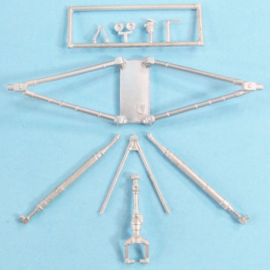 1/48 H-21C Shawnee Landing Gear for Italeri kits (white metal)