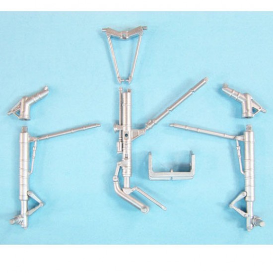 1/48 Su-30MKK Flanker G Landing Gear for Hobby Boss kits (white metal)