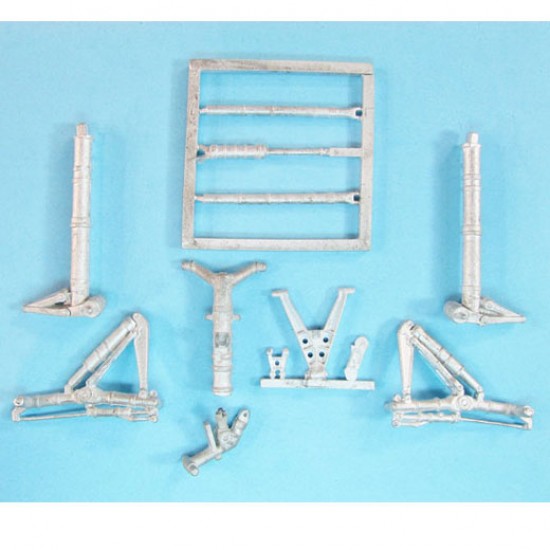 1/48 MiG-31 Foxhound Landing Gear for Hobby Boss kits (white metal)