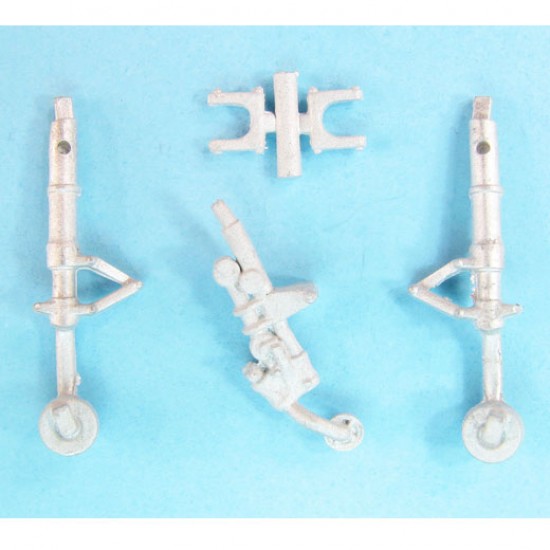 1/48 P-51D Mustang Landing Gear for Airfix kits (white metal)