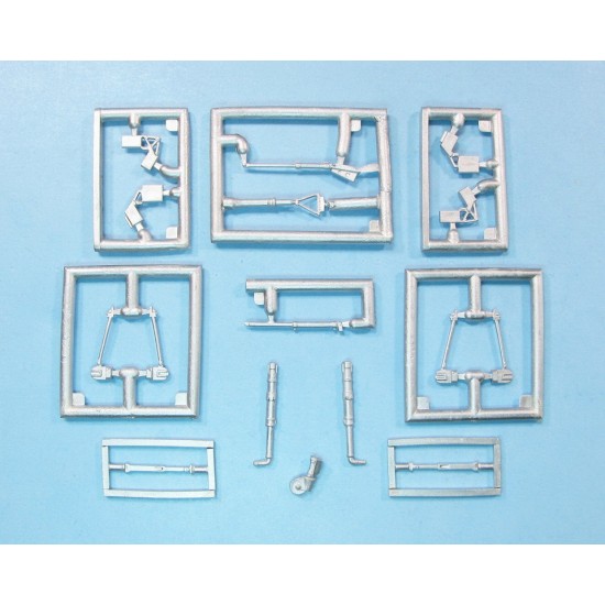 1/48 Douglas XA2D-1 Skyshark Landing Gear & Wing Folds for Clear Prop kits