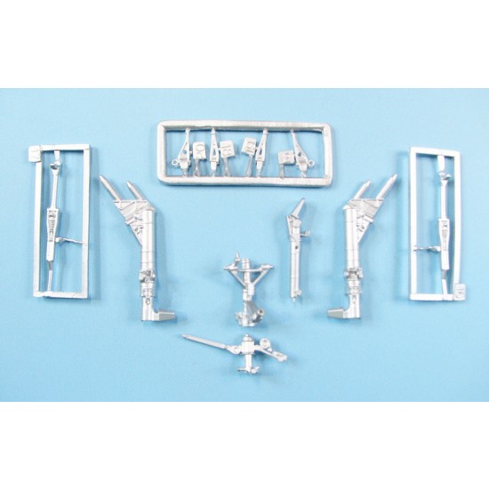 1/48 F-35C Lightning II Landing Gear for Tamiya kit (white metal)