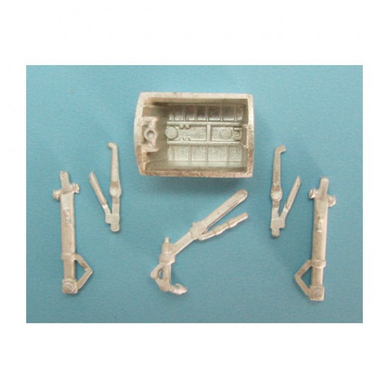 1/72 E.E. Canberra Landing Gear for Airfix kits (white metal)