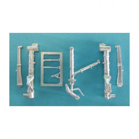 1/72 Russian T-50 PAK-FA Landing Gear for Hobby Boss kits (white metal)