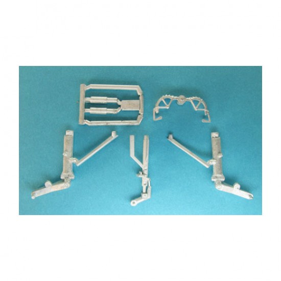 1/72 Su-24 Fencer Landing Gear for Dragon/Italeri/Revell/Zvezda kits (white metal)