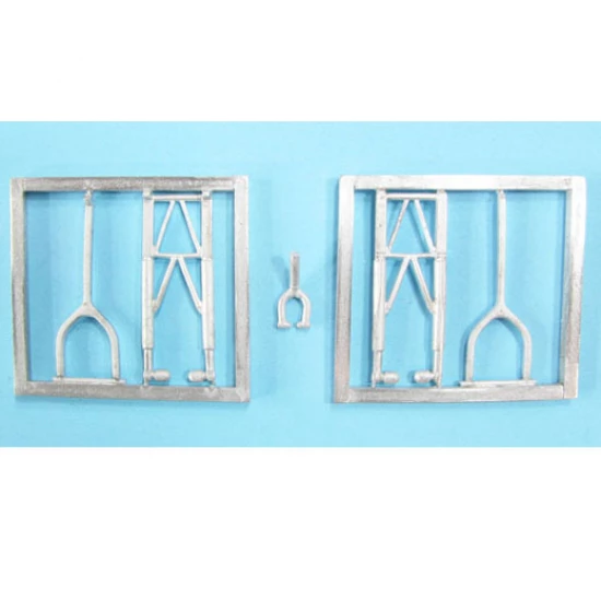 1/72 Armstrong Whitley Landing Gear for Airfix kits (white metal)