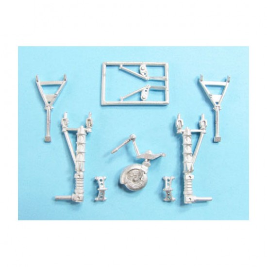 1/72 Junkers Ju-88 Landing Gear for Zvezda kits (white metal)