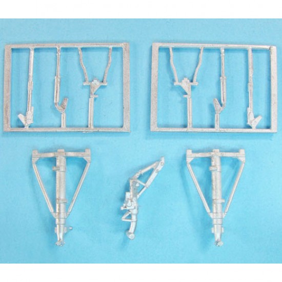 1/72 F-106 Delta Dart Landing Gear for Meng Models (white metal)