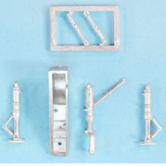1/72 Messerschmitt Me 262 Landing Gear for Revell kits (white metal)