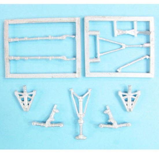 1/72 Tupolov Tu-134 Landing Gear for Amodel kits (white metal)