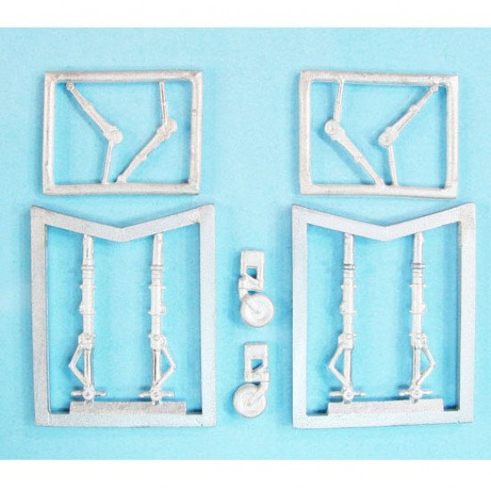 1/72 Fw 190A-5/8,R-2/8,F-8 Landing Gear for Eduard kits (2 sets, white metal)