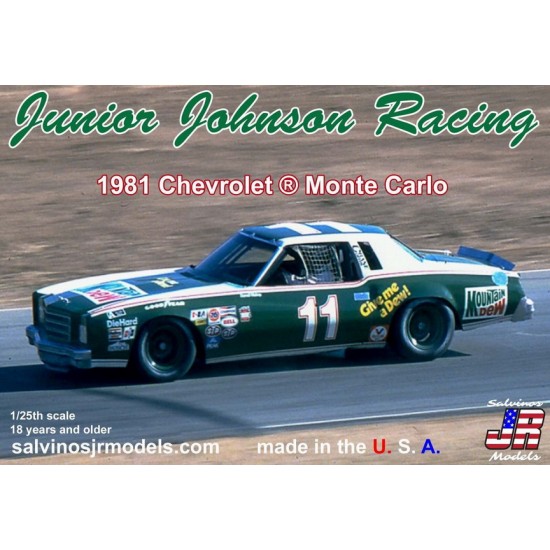 1/25 Junior Johnson Racing 1981 Chevrolet Monte Carlo Driver: Darrell Waltrip [JJMC1981R]