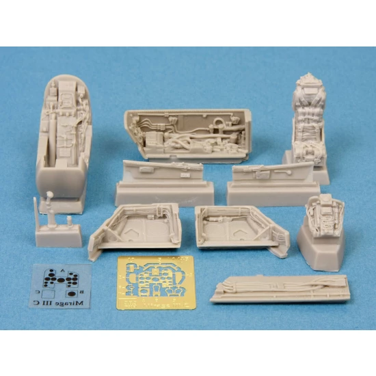 1/48 Dassault Mirage IIIC Detail Set (Cockpit/Wheel Bays) for Eduard/Hobby Boss kit