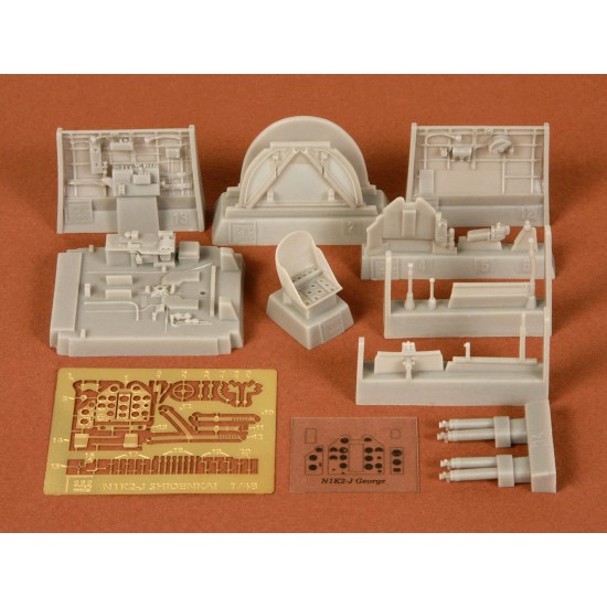 1/48 Kawanishi N1K2-J Shiden-Kai (George) Cockpit Set for Hasegawa kit