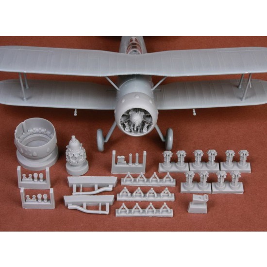 1/48 Gloster Gladiator Mk.I/Mk.II Engine & Cowling for Merit kits