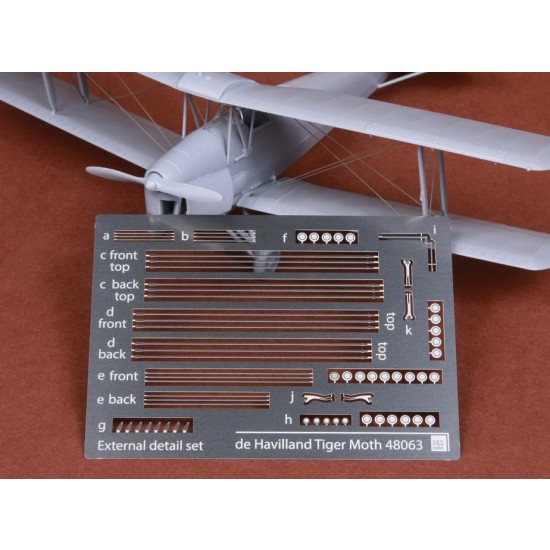 1/48 De Havilland DH-82 Tiger Moth Rigging Wire set for Airfix kits