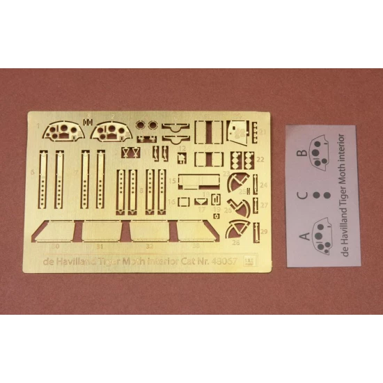 1/48 De Havilland DH-82A Tiger Moth Cockpit set for Airfix kits