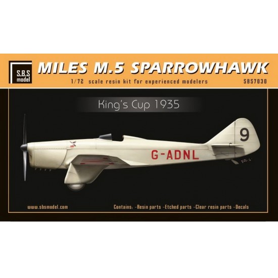 1/72 Miles M.5 Sparrowhawk "King's Cup"