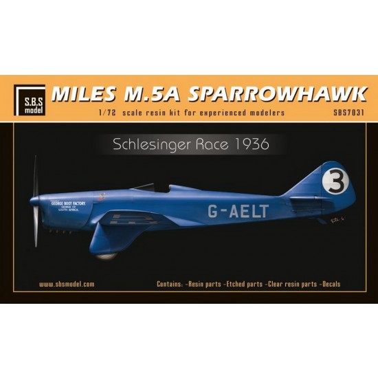 1/72 Miles M.5A Sparrowhawk 'Schlesinger Race'