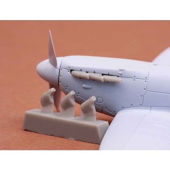 1/72 Supermarine Spitfire Mk.I/II Exhaust (Round) for Airfix kit