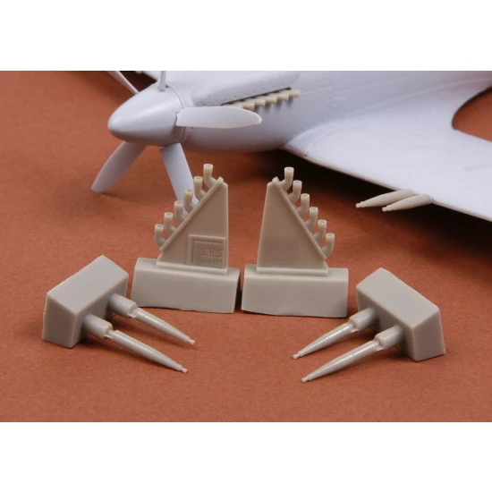 1/72 Supermarine Spitfire F Mk. 22 Exhaust + Gun Barrels for Airfix kit