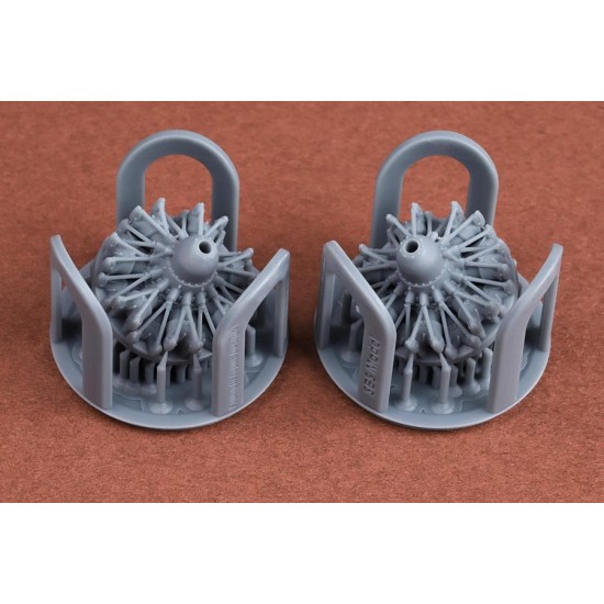 1/72 Gnome-Rhone 14N/K Engine (2pcs) for Bloch 200/210/152 Late
