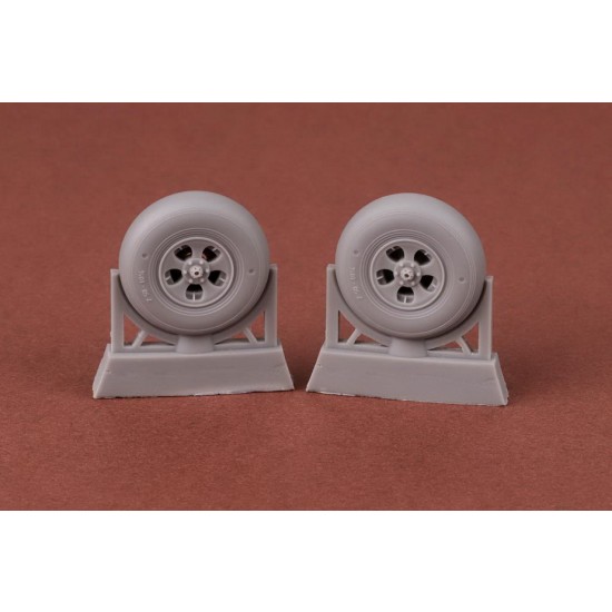 1/24 Spitfire/Seafire 5-spoke Wheels for Airfix kit