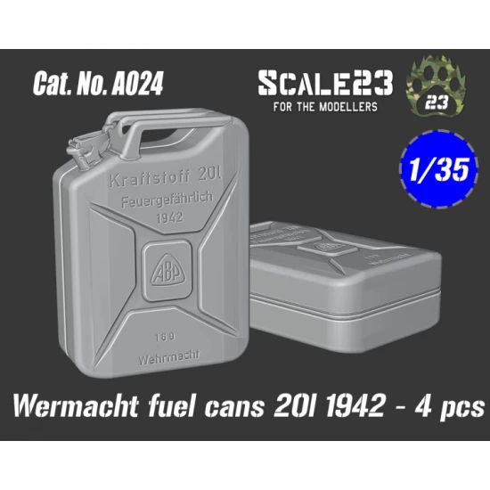 1/35 Wermacht Fuel Cans 20L 1942 (4pcs)