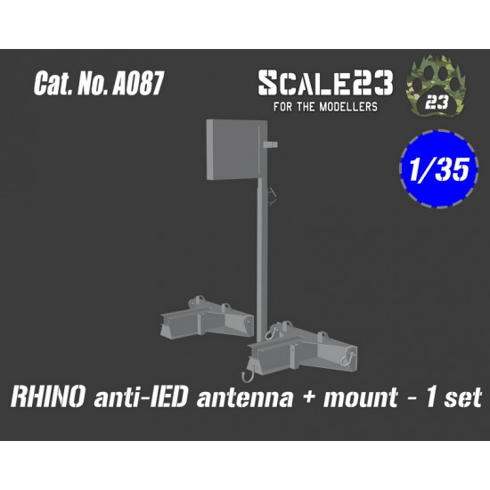 1/35 Rhino Anti-Ied Antenna and Mount 1 Set