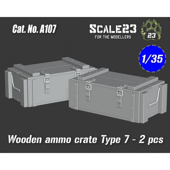 1/35 Wooden Ammo Crate Type 7 (2pcs)