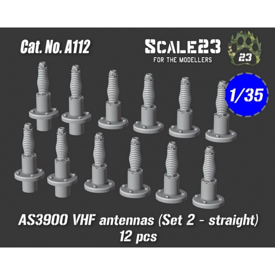 1/35 AS3900 VHF Nato Antennas Set #2 Straight #1 (2pcs)