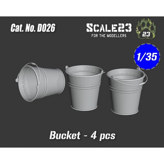 1/35 Steel Bucket (4pcs)